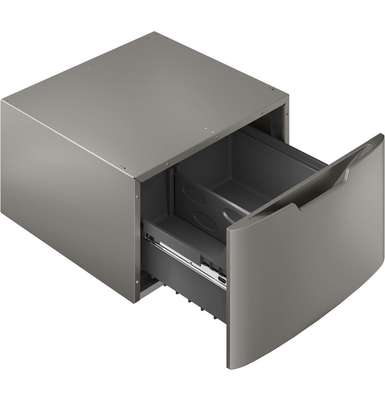 GE 28-inch Washer/Dryer Laundry Pedestal with Storage Drawer - GFP1528PNSN - Pedestal Storage Drawer - GE