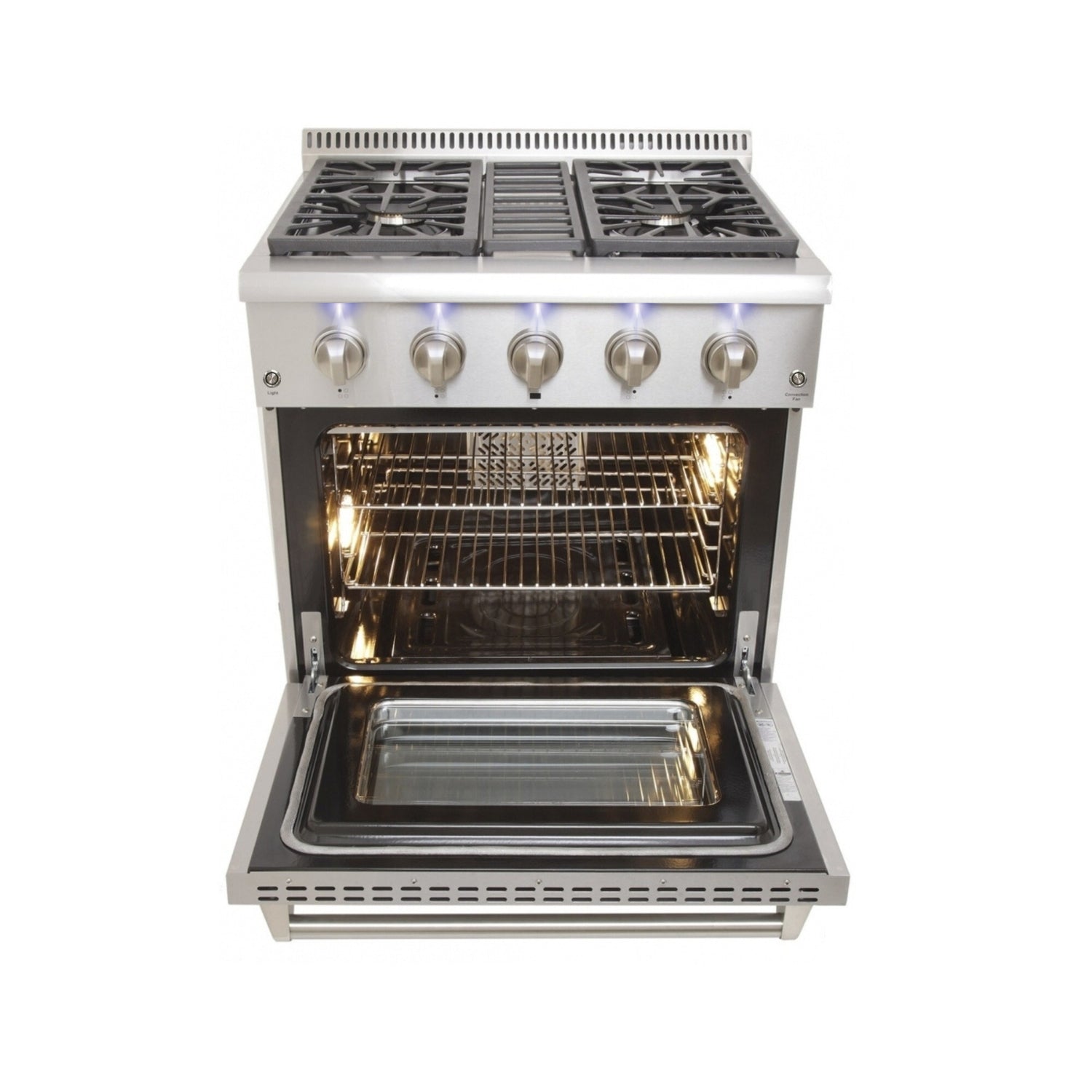 30 Inch Dual Fuel Gas Range Stove