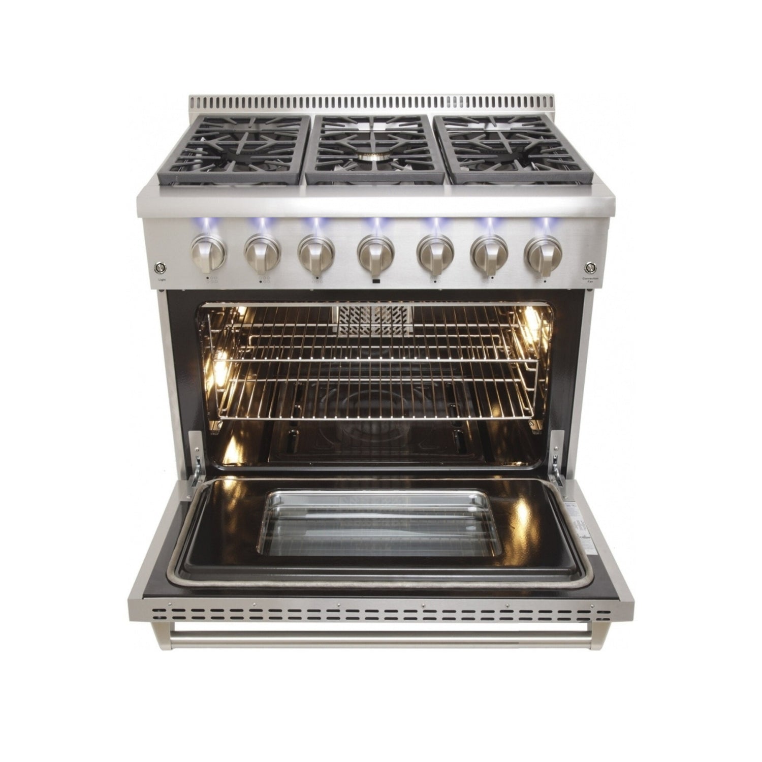 36 Inch Best Dual Fuel Gas Range Stove
