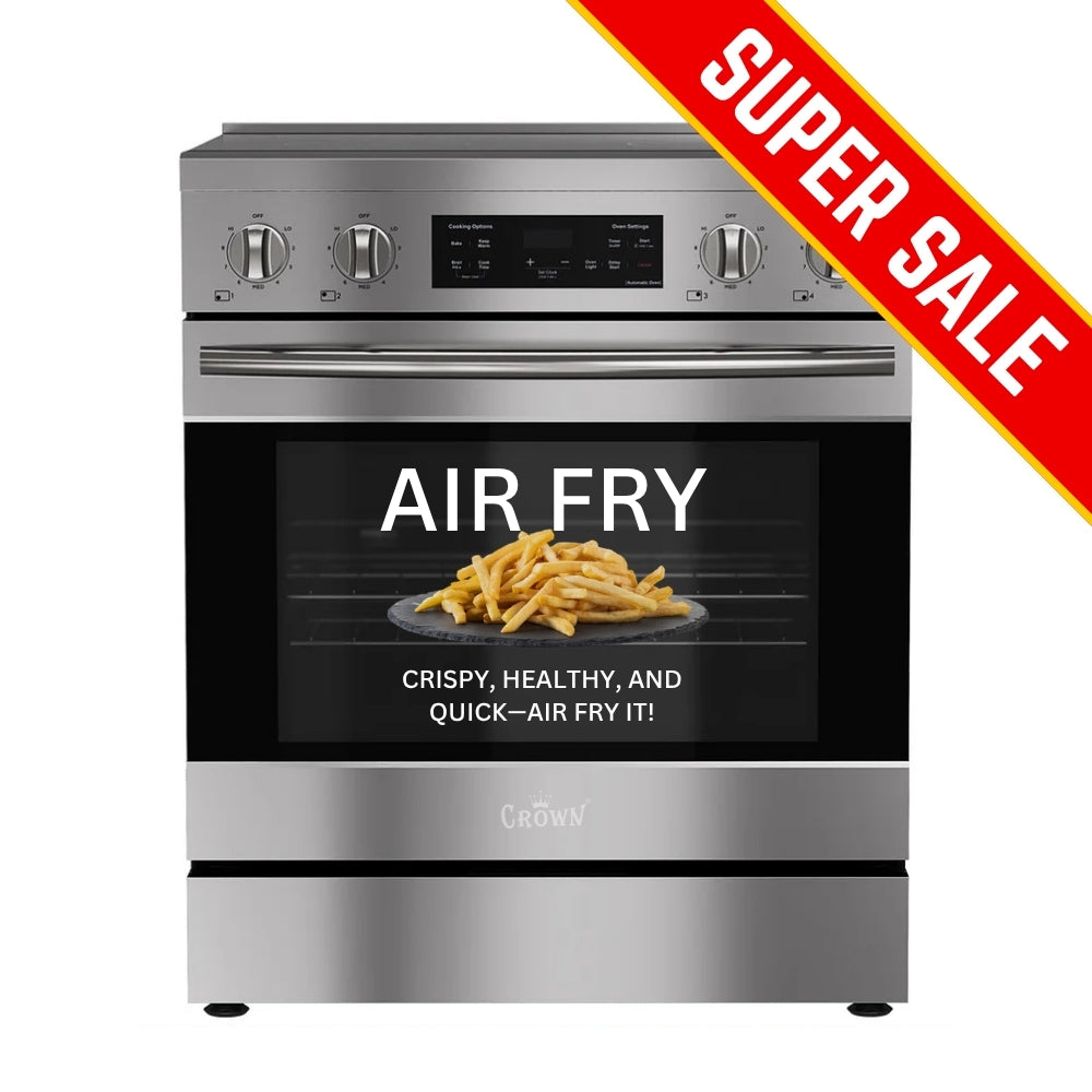 Crown 30 Inch Electric Range with Convection and Air Fry - ARE3002