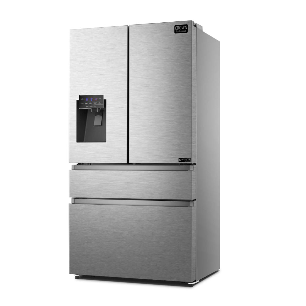 Crown 36" Professional Counter Depth Refrigerator with Ice & Water Dispenser ARF3601