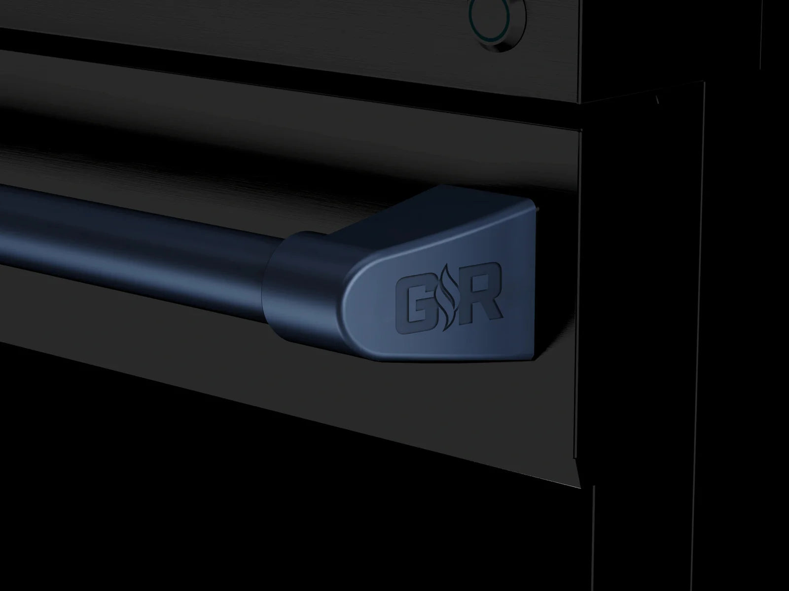 Thor Kitchen Gordon Ramsay Series 30-Inch Professional Electric Range with Tilt Panel Touch Control in Black with Navy Blue Trim RSE30B-BLU