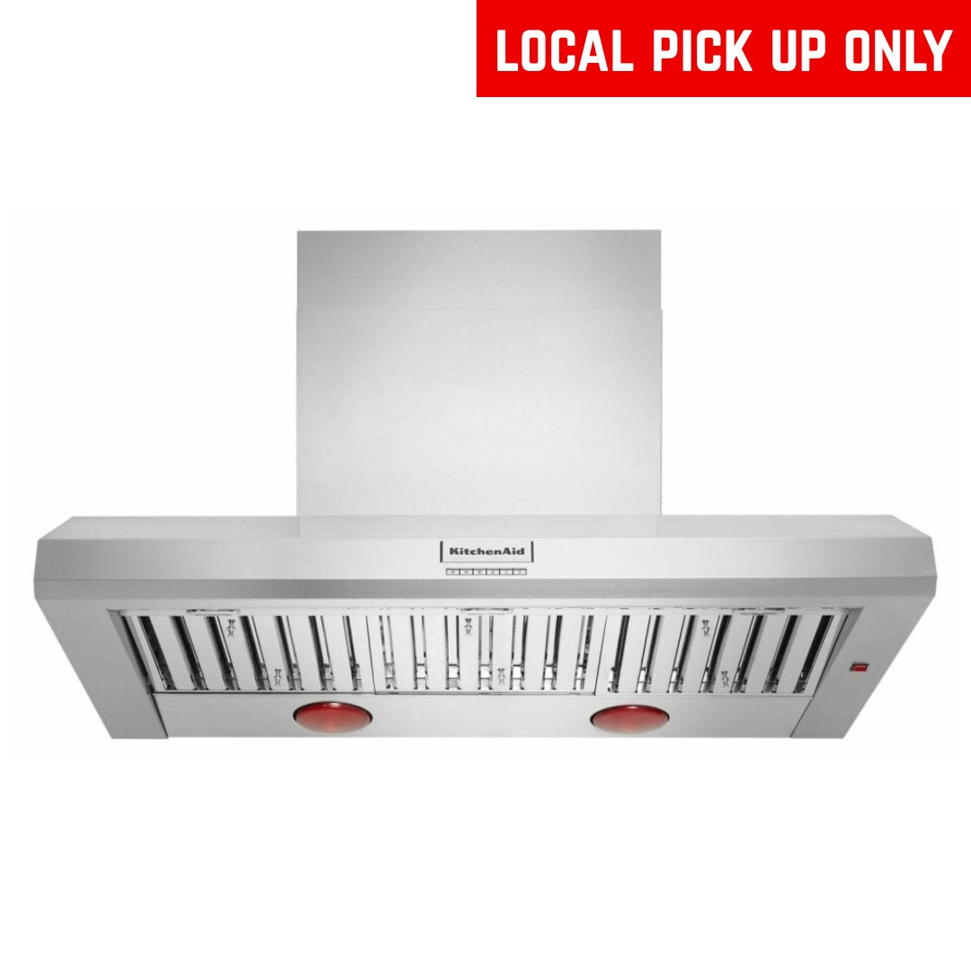 KitchenAid 48 Inch Commercial-Style Wall Mount Range Hood KVWC958KSS - Open Box