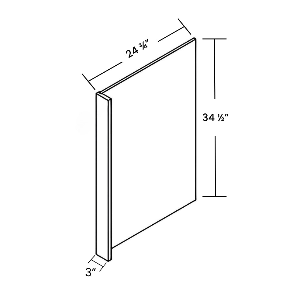 DWR3 Blue Double Shaker Dishwasher Return Panel