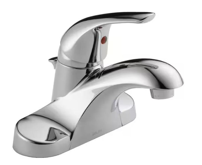 Delta Foundations 4 in. Centerset Single Handle Bathroom Faucet in Polished Chrome B510LF-PPU-PRO