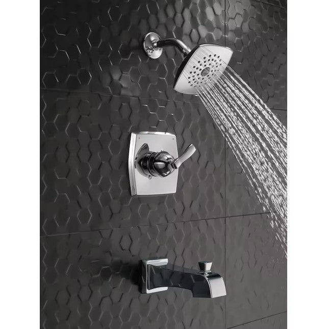 Delta Flynn Chrome Single-Handle Bathtub and Shower Faucet 144768C