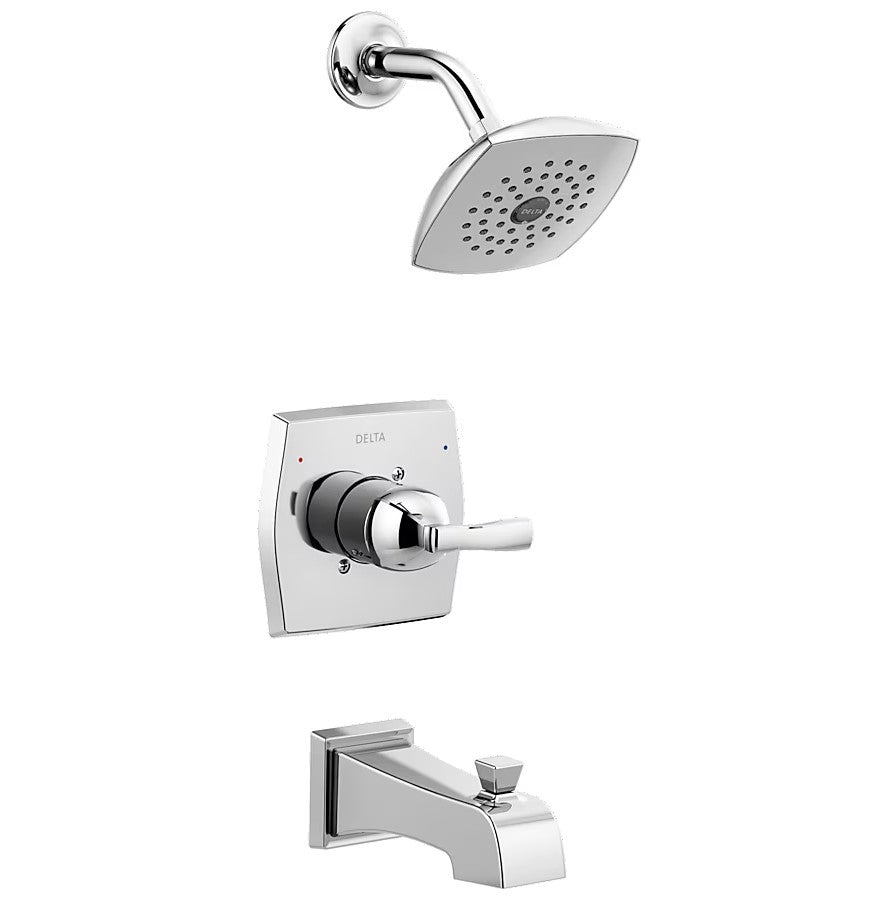 Delta Flynn Chrome Single-Handle Bathtub and Shower Faucet 144768C