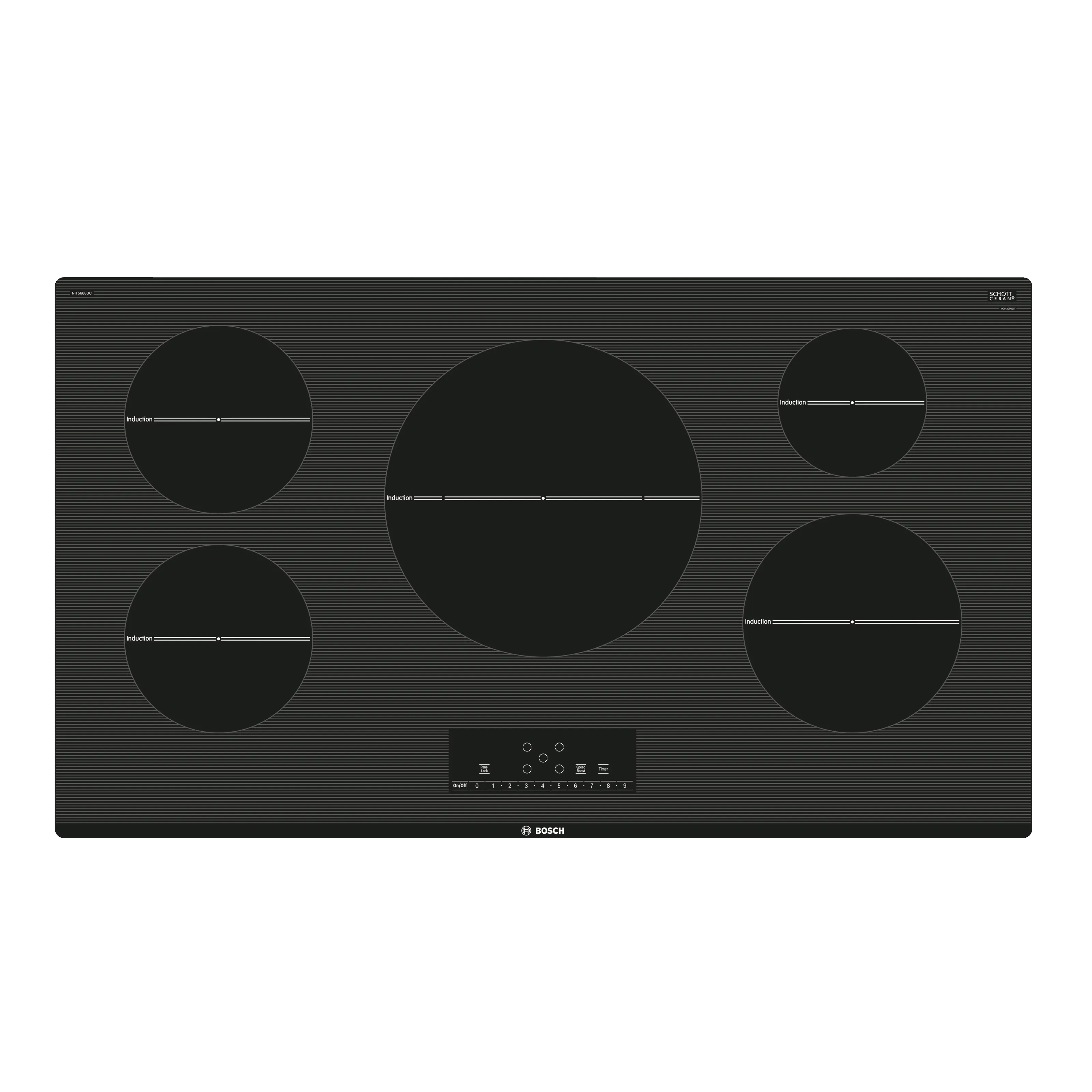 Bosch 36 Inch Induction Cooktop in Black NIT5668UC - Open Box (Showroom Model) - Electric Cooktop - Bosch