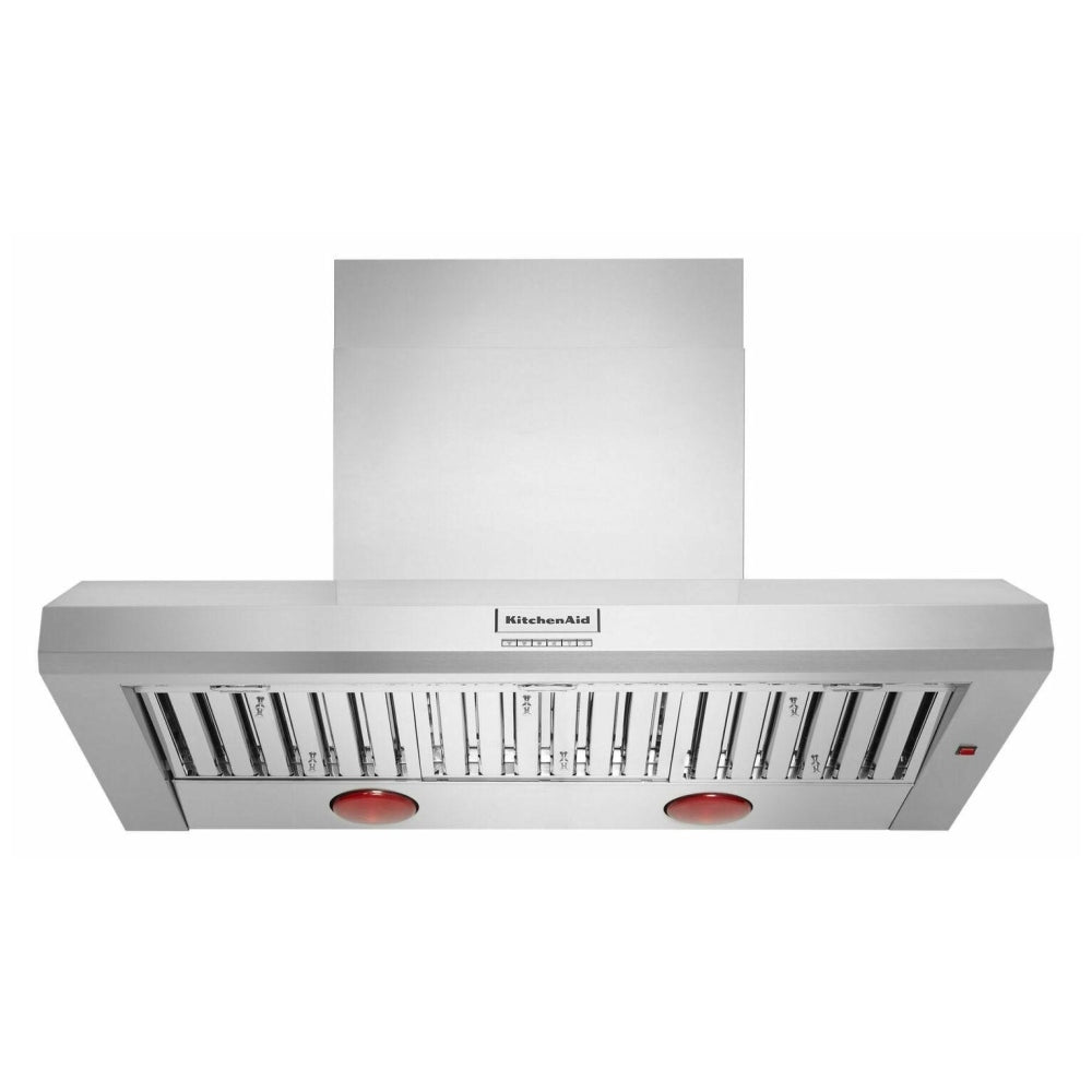 KitchenAid 48 Inch Commercial-Style Wall Mount Range Hood KVWC958KSS - Open Box - Range Hood - KitchenAid