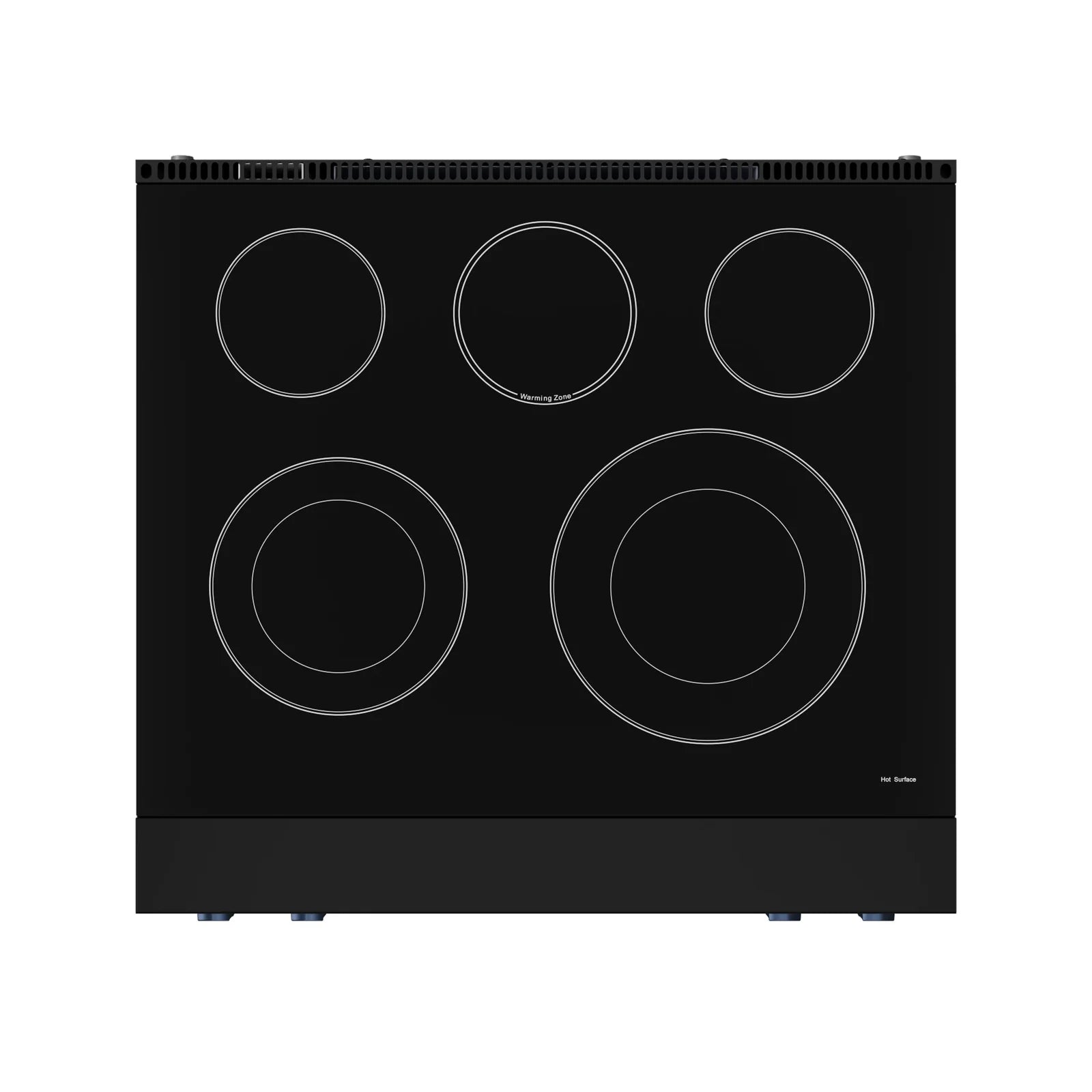 Thor Kitchen Gordon Ramsay Series 30-Inch Professional Electric Range with Tilt Panel Touch Control in Black with Navy Blue Trim RSE30B-BLU