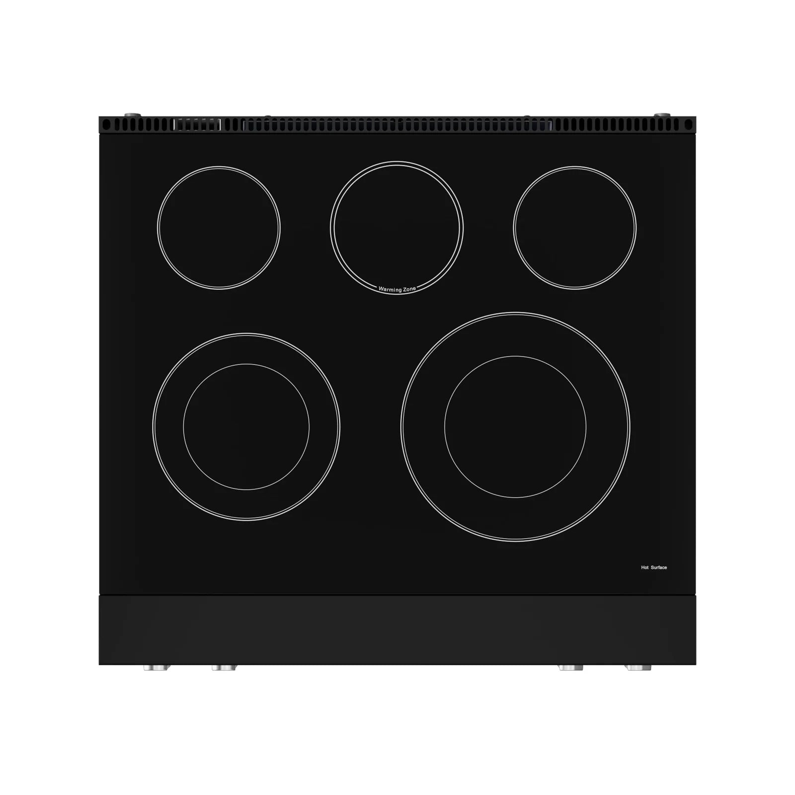 Thor Kitchen Gordon Ramsay Series 30-Inch Professional Electric Range with Tilt Panel Touch Control in Black with Stainless Steel Trim RSE30B-SS