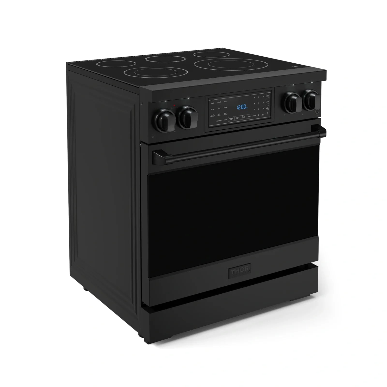 Thor Kitchen Gordon Ramsay Series 30-Inch Professional Electric Range with Tilt Panel Touch Control in Black RSE30B