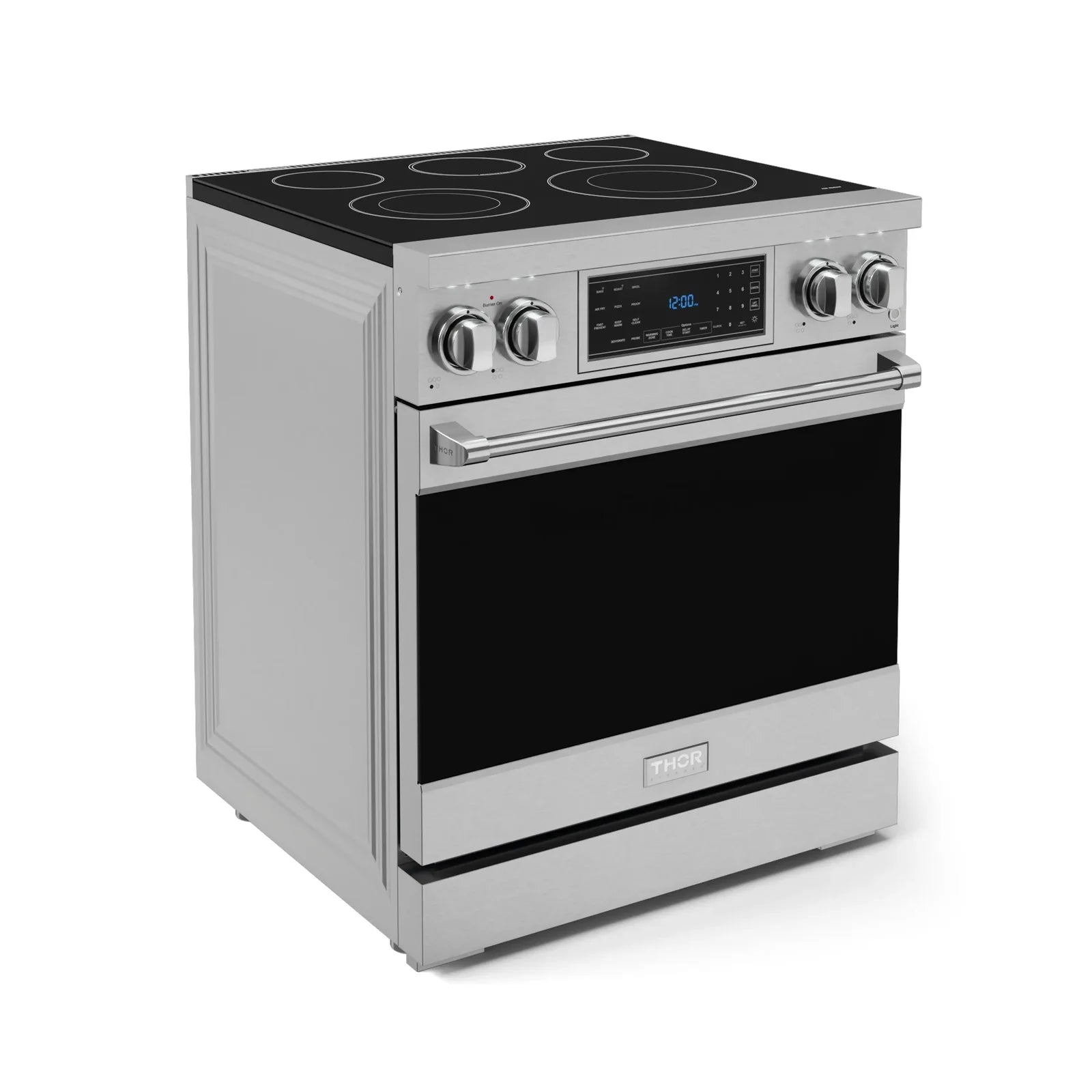 Thor Kitchen Gordon Ramsay Series 30-Inch Professional Electric Range with Tilt Panel Touch Control in Stainless Steel RSE30