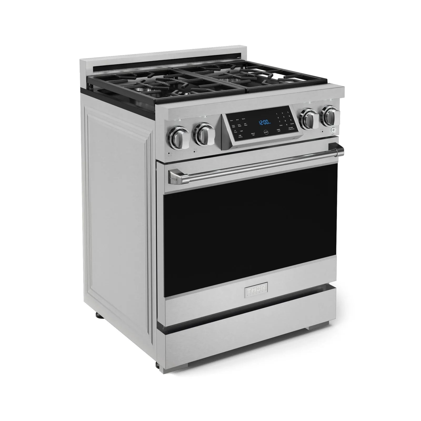 Thor Kitchen Gordon Ramsay Series 30-Inch Professional Liquid Propane/Gas Range with Tilt Panel Touch Control in Stainless Steel RSG30/RSG30LP