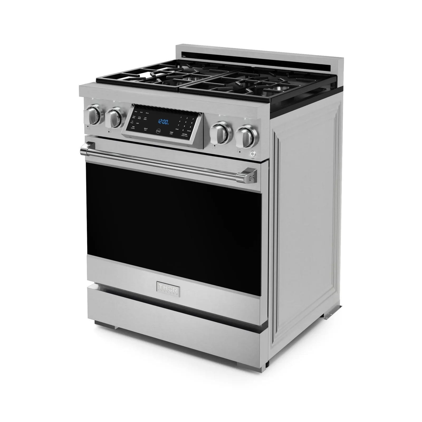 Thor Kitchen Gordon Ramsay Series 30-Inch Professional Liquid Propane/Gas Range with Tilt Panel Touch Control in Stainless Steel RSG30/RSG30LP