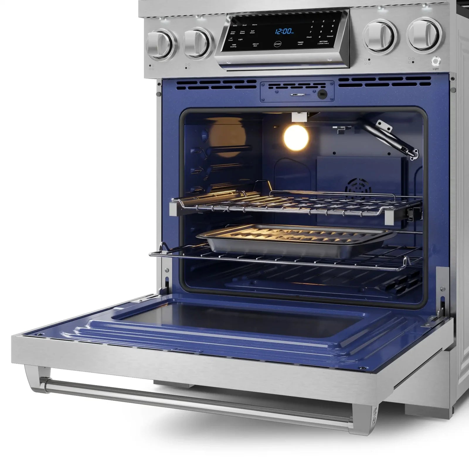 Thor Kitchen Gordon Ramsay Series 30-Inch Professional Liquid Propane/Gas Range with Tilt Panel Touch Control in Stainless Steel RSG30/RSG30LP