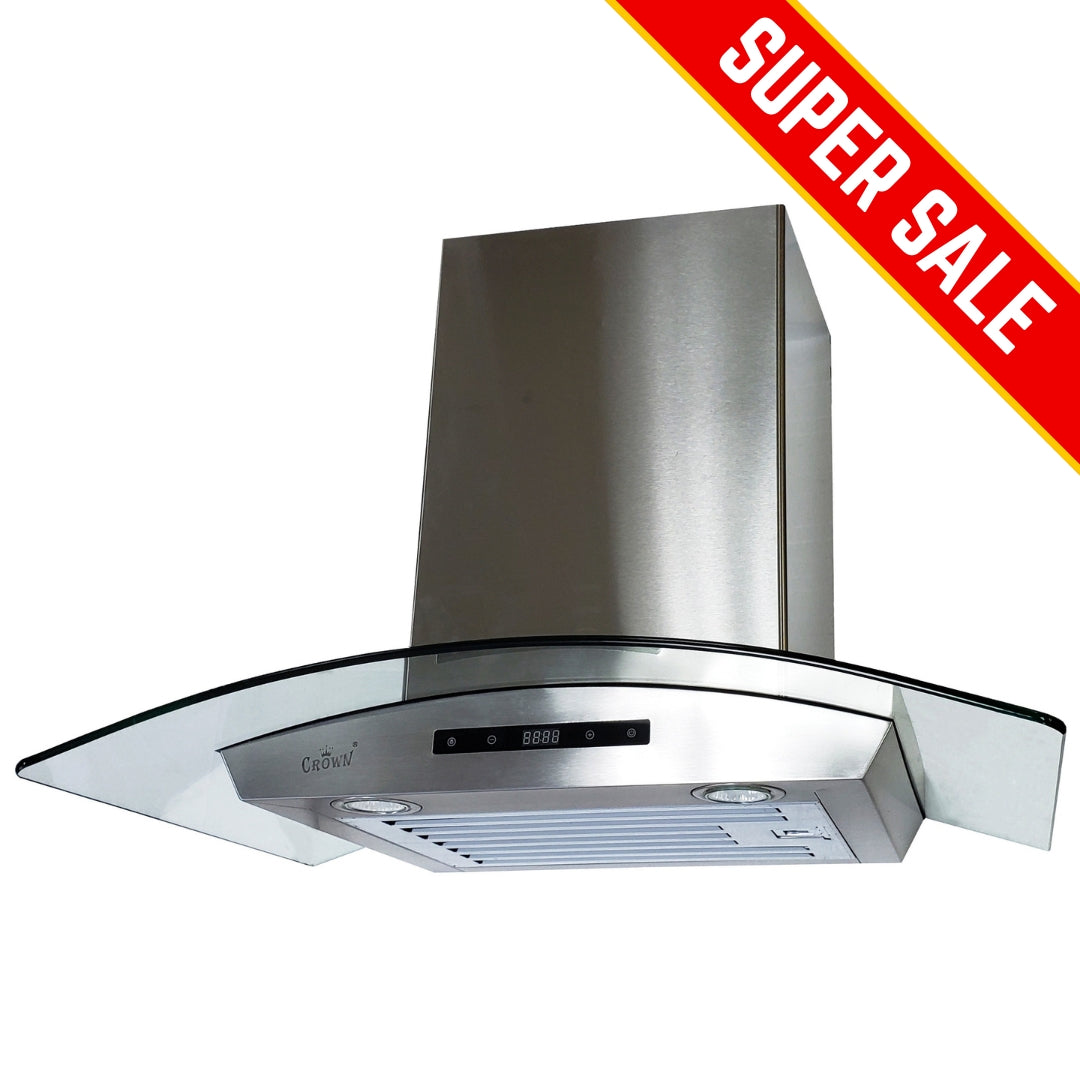 Crown 30 Inch 800 CFM Island Mount Range Hood PRO-D01/I-30