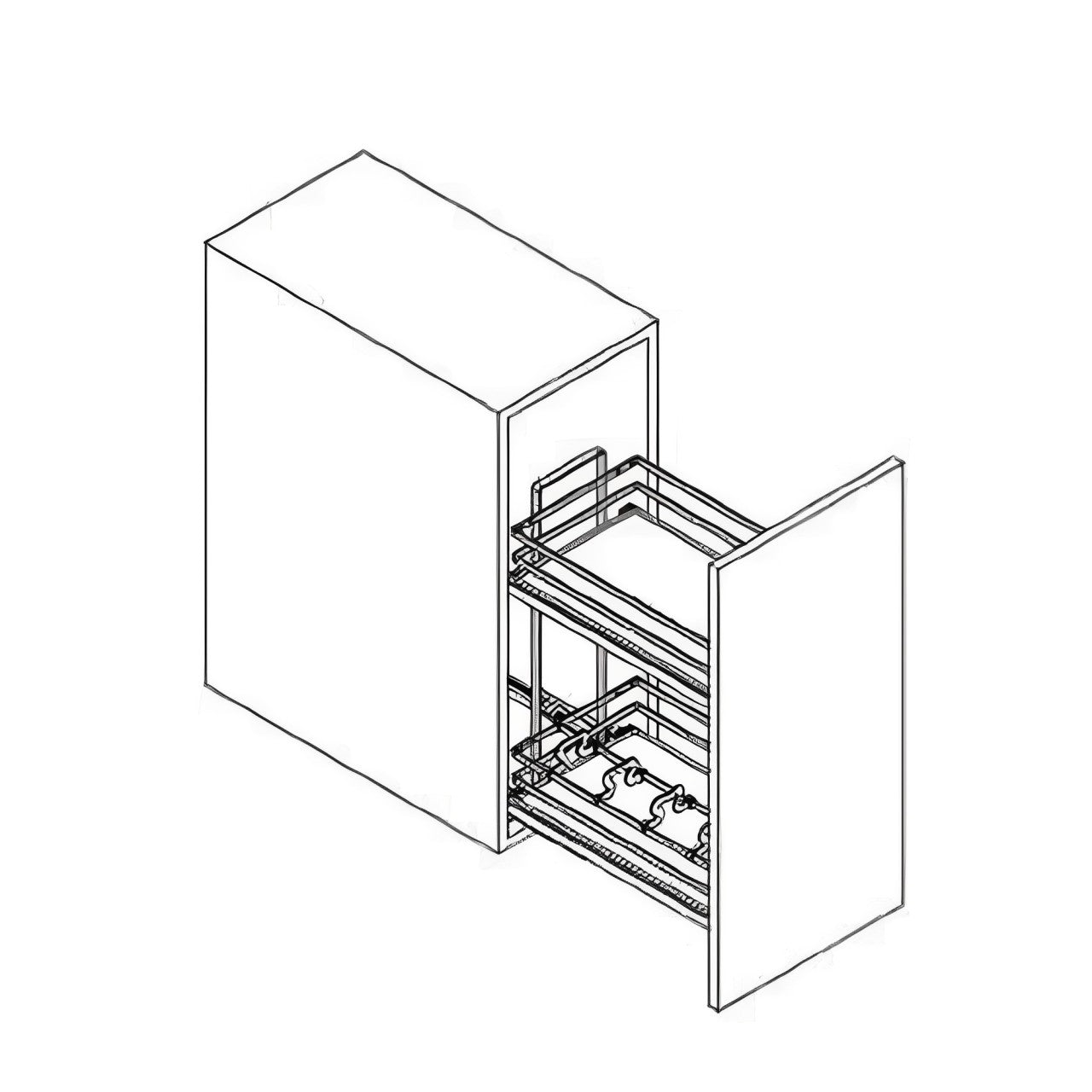 B09SR (IWC) Base Spice Rack Pull Out
