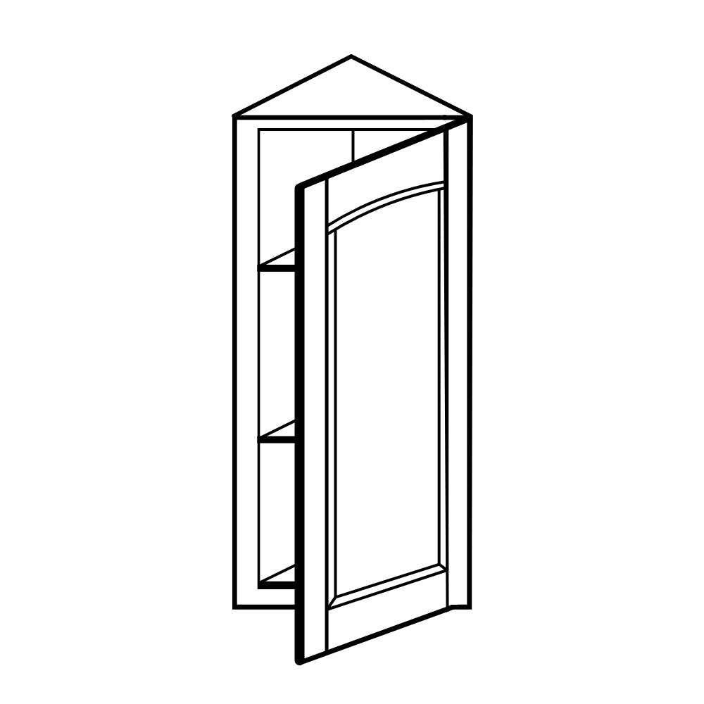 WEC1215 (DWC) Wall End Angle Cabinet