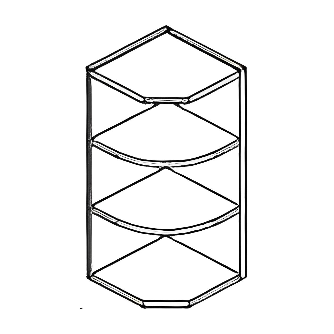 Wall End Open Shelf Kitchen Cabinet Canada