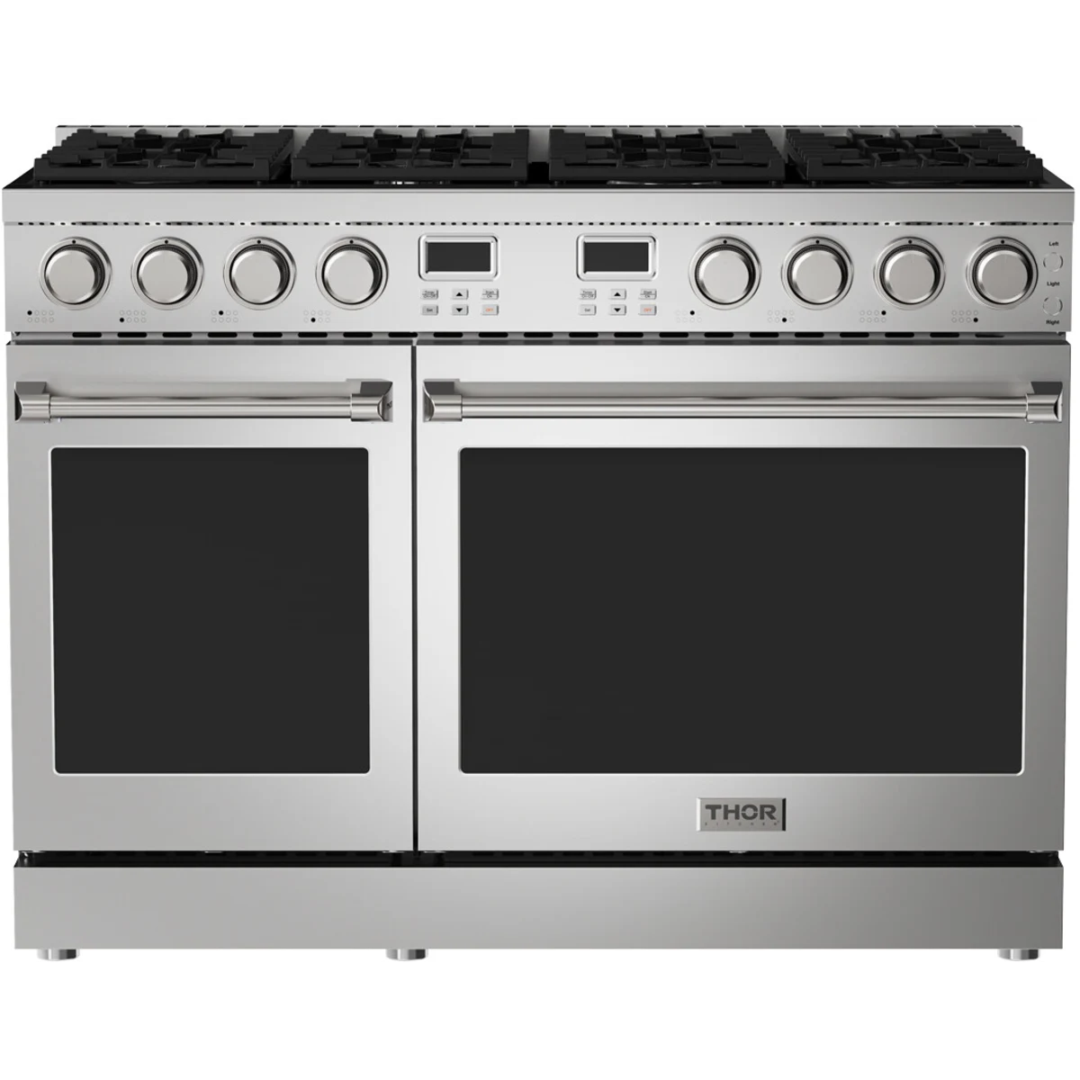 Thor Kitchen 48-Inch Natural Gas Range with 6.8 cu. ft. Convection Oven ARG48 - Gas Range - Thor Kitchen