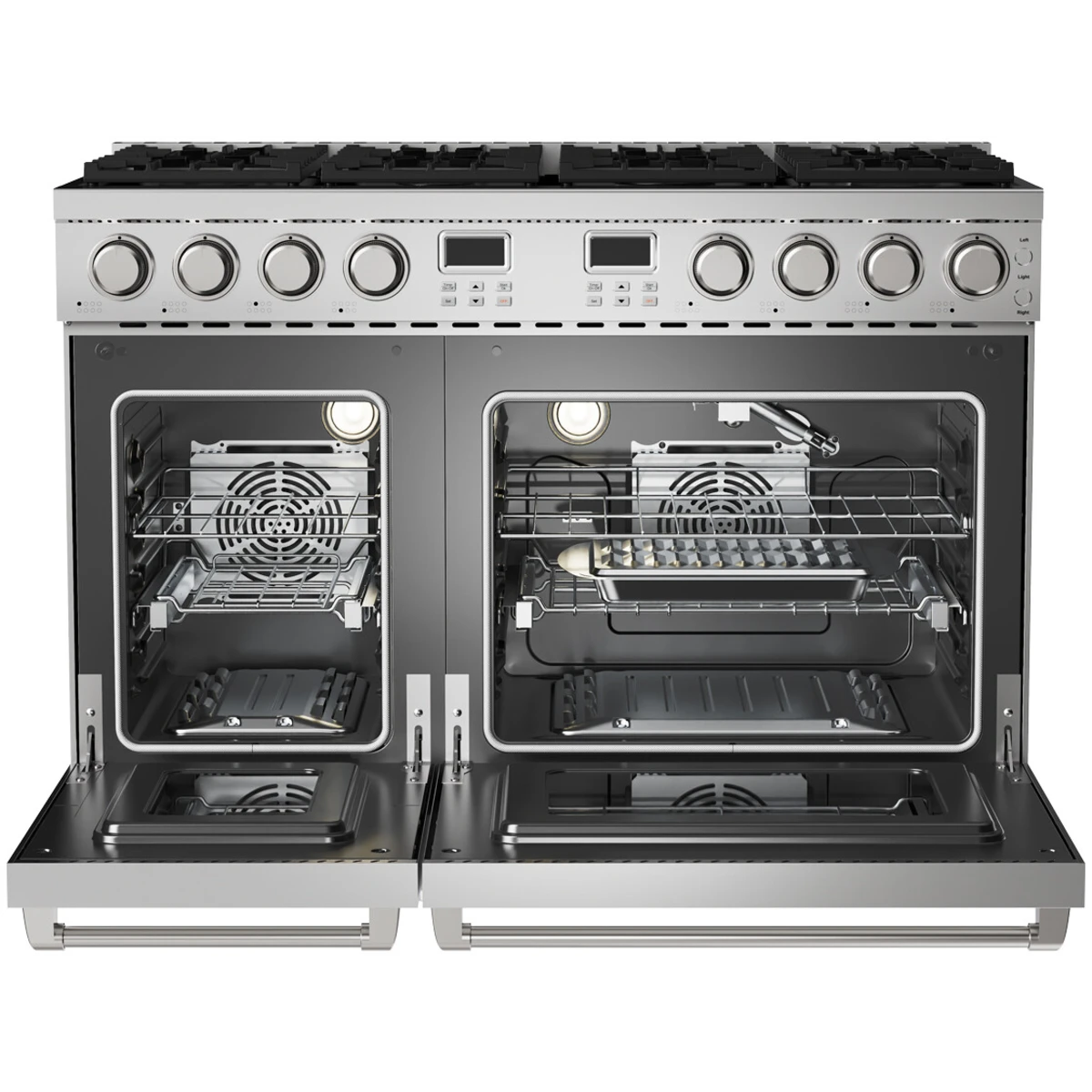 Thor Kitchen 48-Inch Natural Gas Range with 6.8 cu. ft. Convection Oven ARG48 - Gas Range - Thor Kitchen