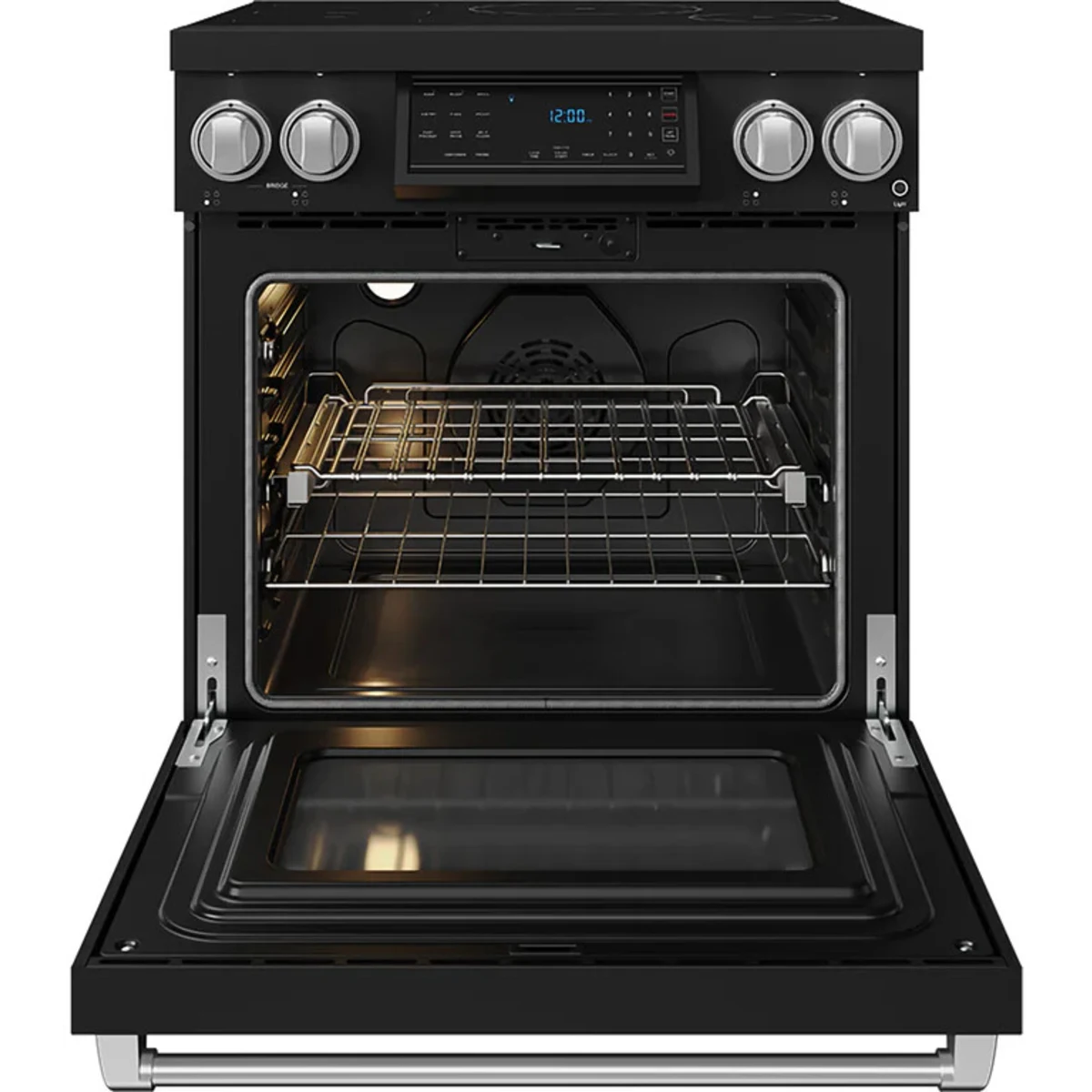 Gordon Ramsay by Thor Kitchen 30-Inch Professional Induction Range with Tilt Panel Touch Control in Black with Stainless Steel Trim RSI30B-SS - Electric Range - Thor Kitchen