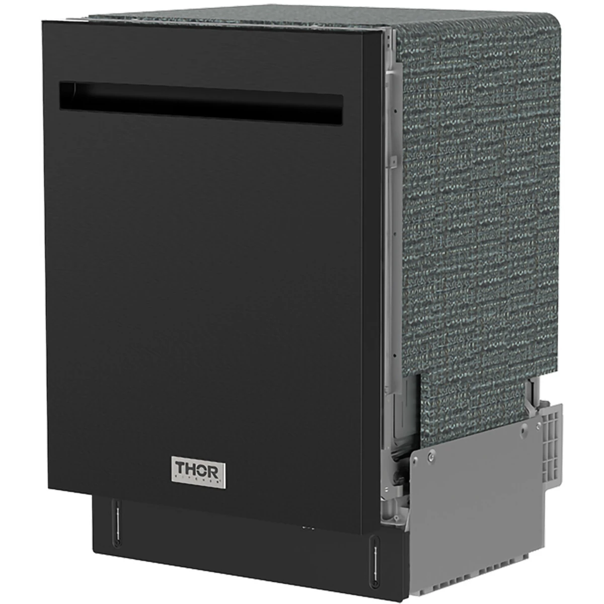 Thor Kitchen 24-Inch Built-In Dishwasher with 7 Cycles and Pocket Handle in Black TDW24PTB - Dishwasher - Thor Kitchen