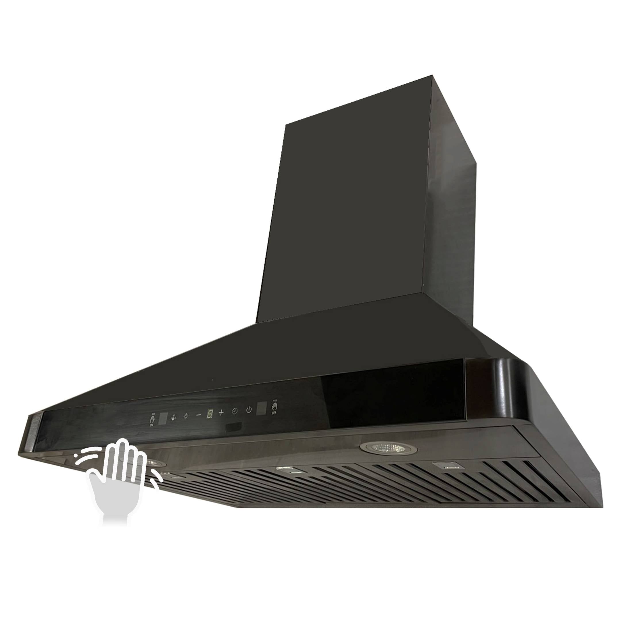 30" 850 CFM Black Stainless Steel Gesture Control Wall Mount Range Hood PRO-B15BS Canada - RenoShop