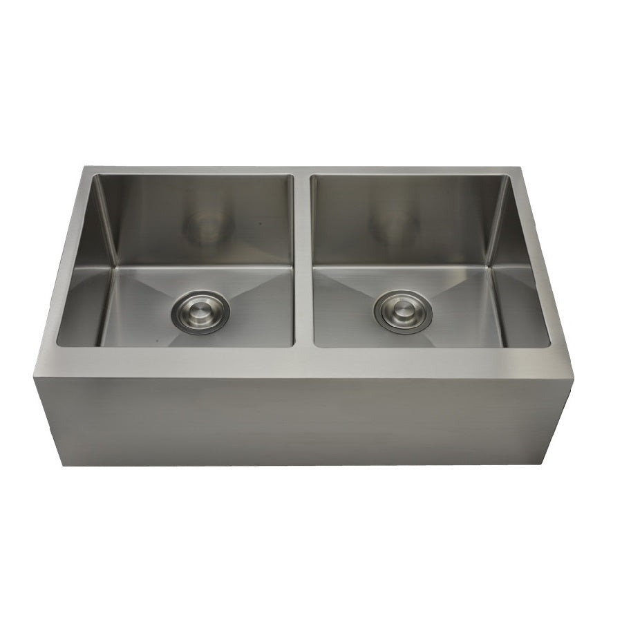 RFD AP3320A Stainless Steel Double Undermount Apron Sink - RenoShop