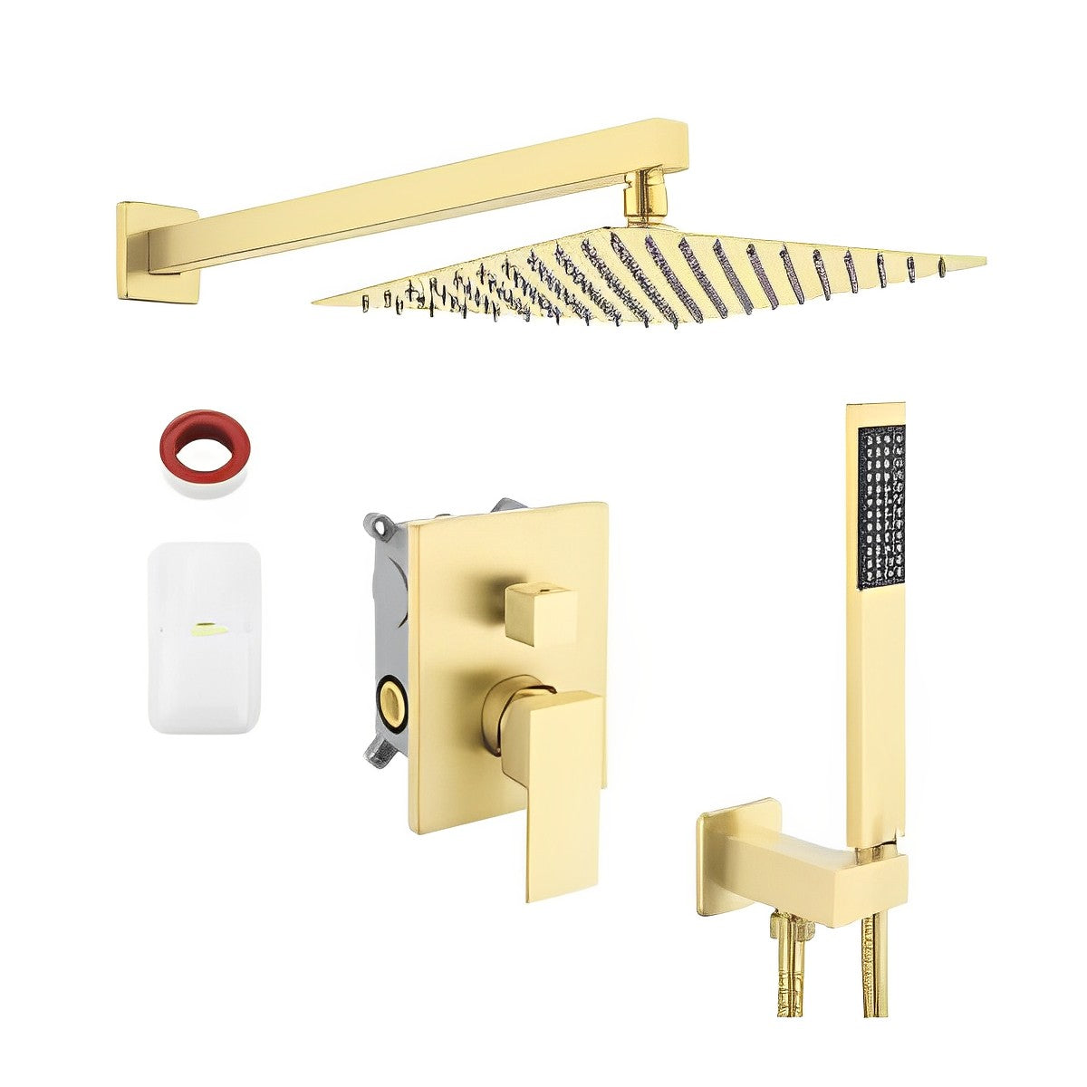 Brushed Gold Rain Shower Set CM8043BG - RenoShop