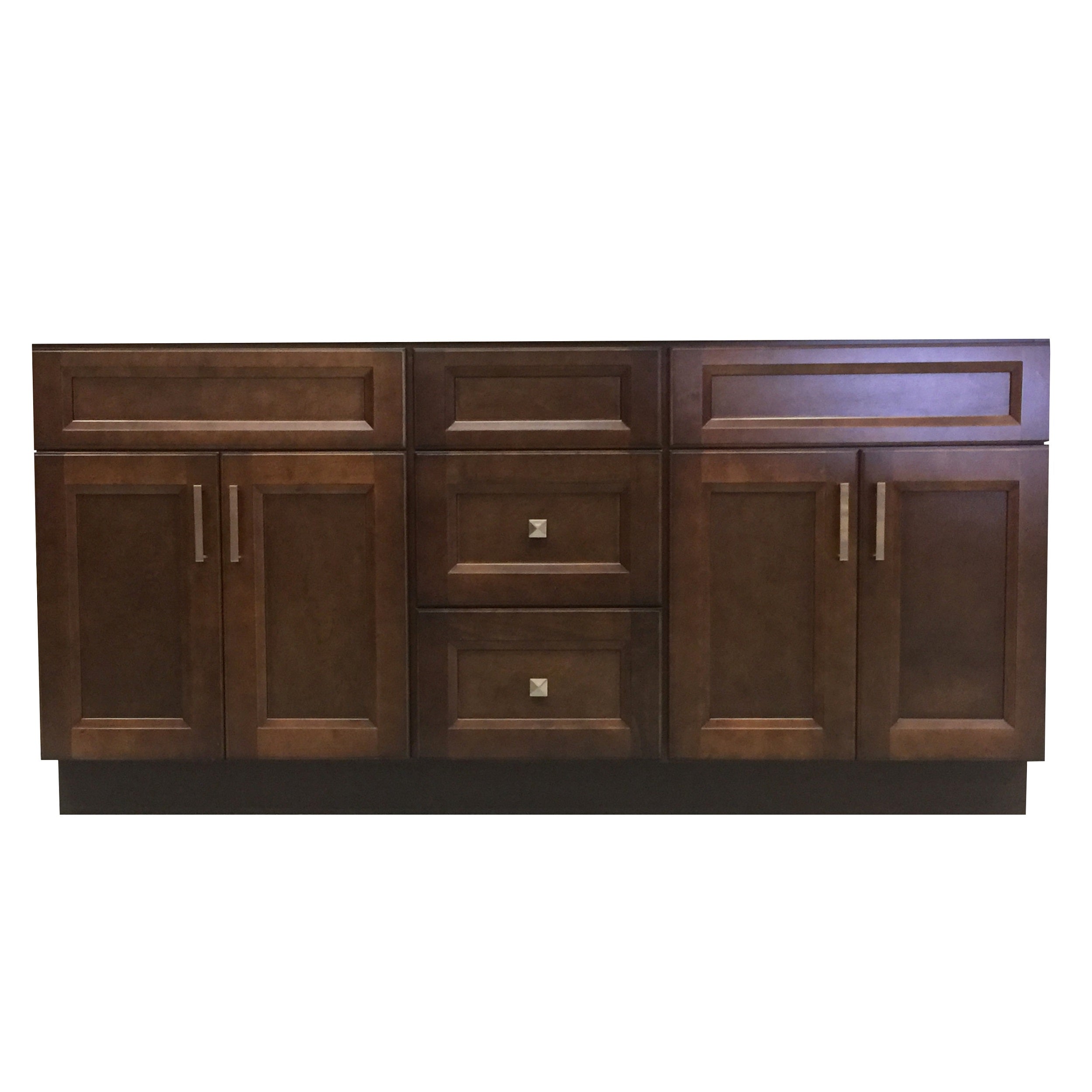 60" Solid Wood Double Sink Bathroom Vanity Cabinet Only VSD60DD - RenoShop