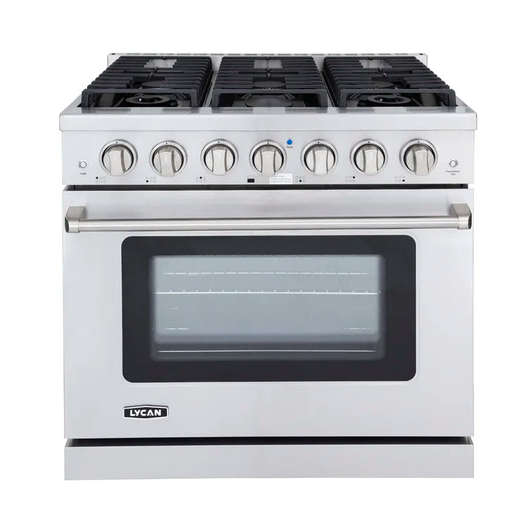 Lycan 36 Inch Professional Gas Range AKG3620 --- open box like new - RenoShop