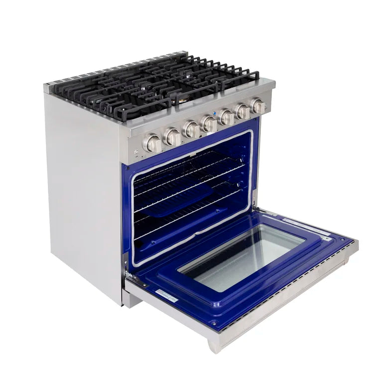 Lycan 36 Inch Professional Gas Range AKG3620 --- open box like new - RenoShop