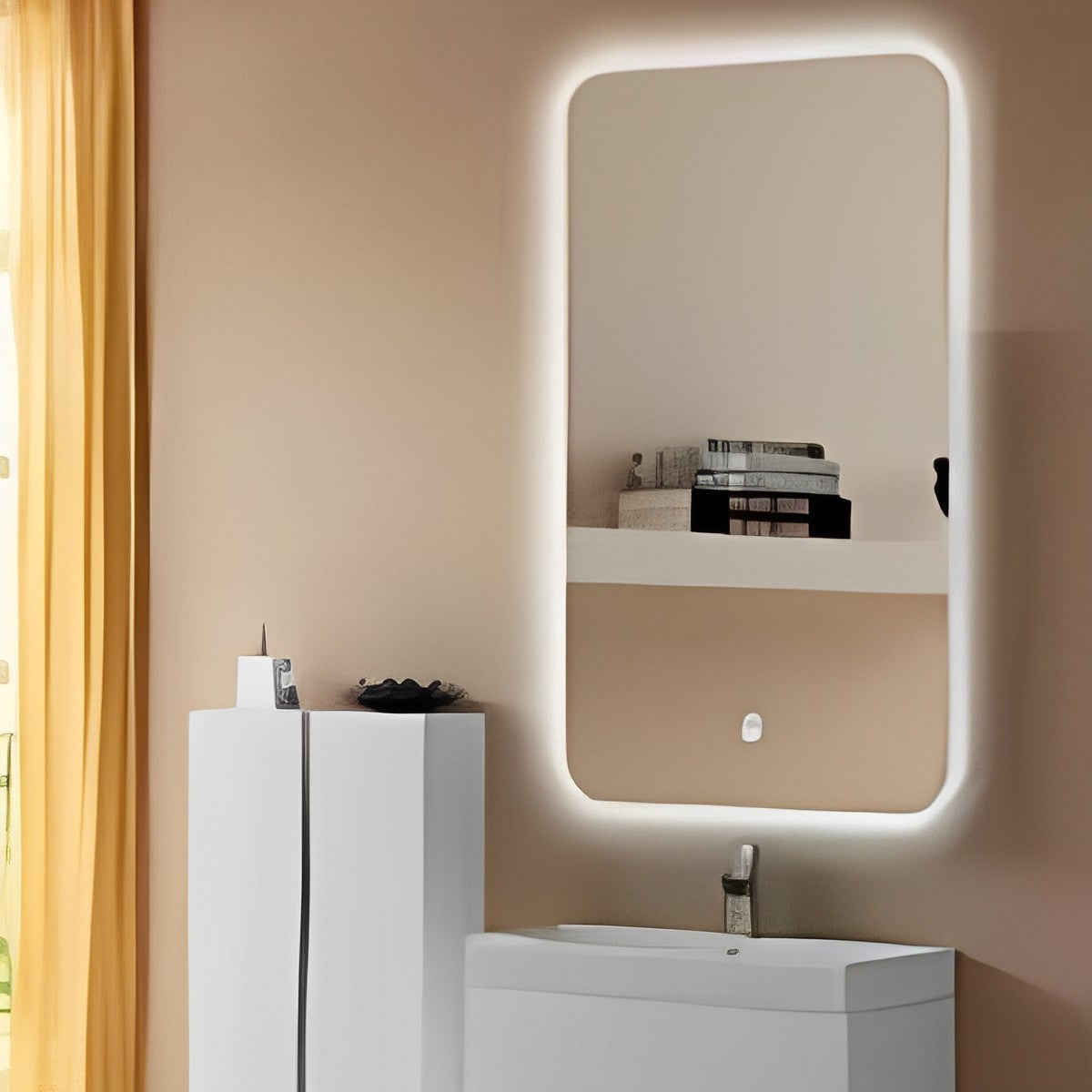 24" Vertical Hanging Mirror with LED Light MSL-113 - RenoShop