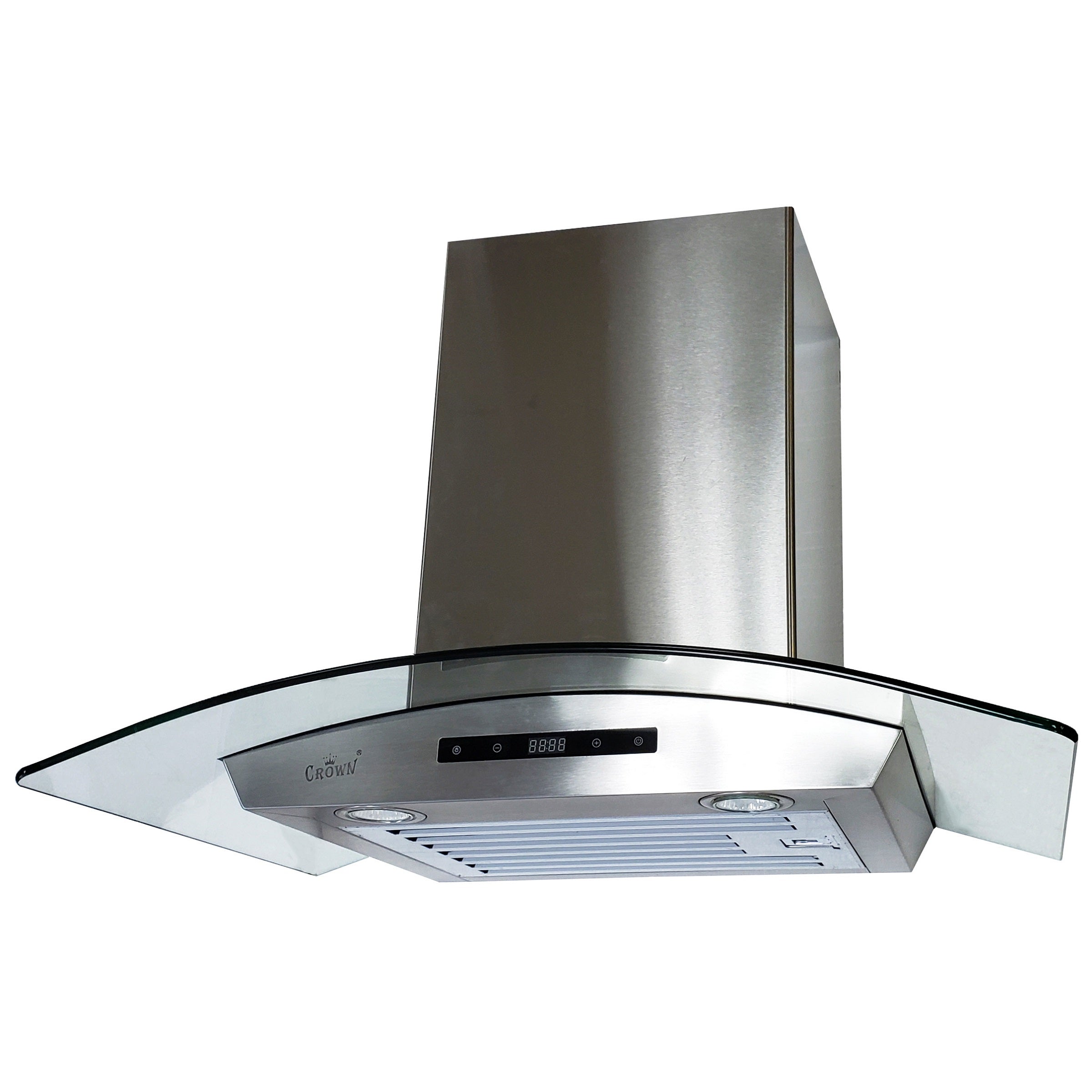 Crown PRO-D01/I/36 Professional 36" Stainless Steel Silver Island Mount Range Hood - RenoShop