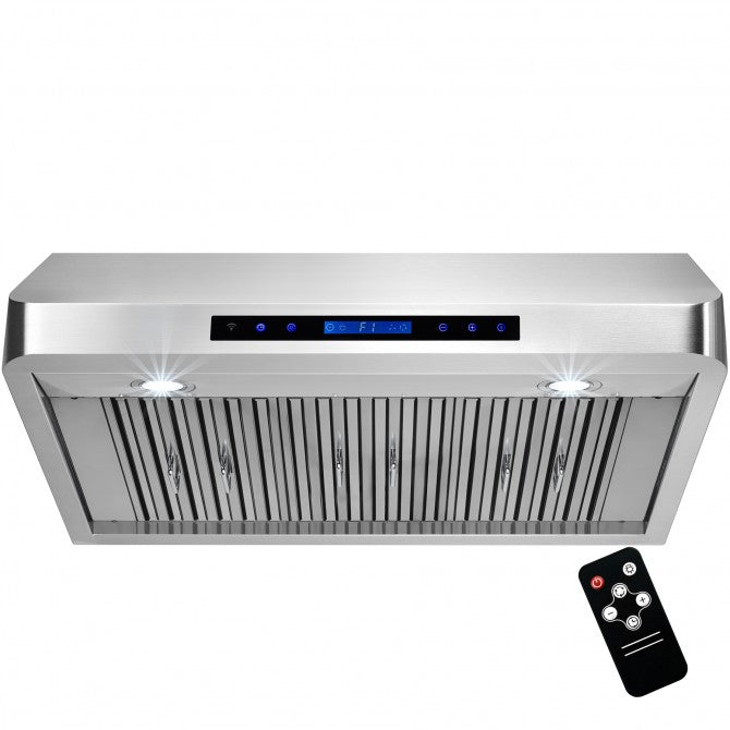 30" 900 CFM Powerful Stainless Steel Range Hood PRO-R01 - RenoShop