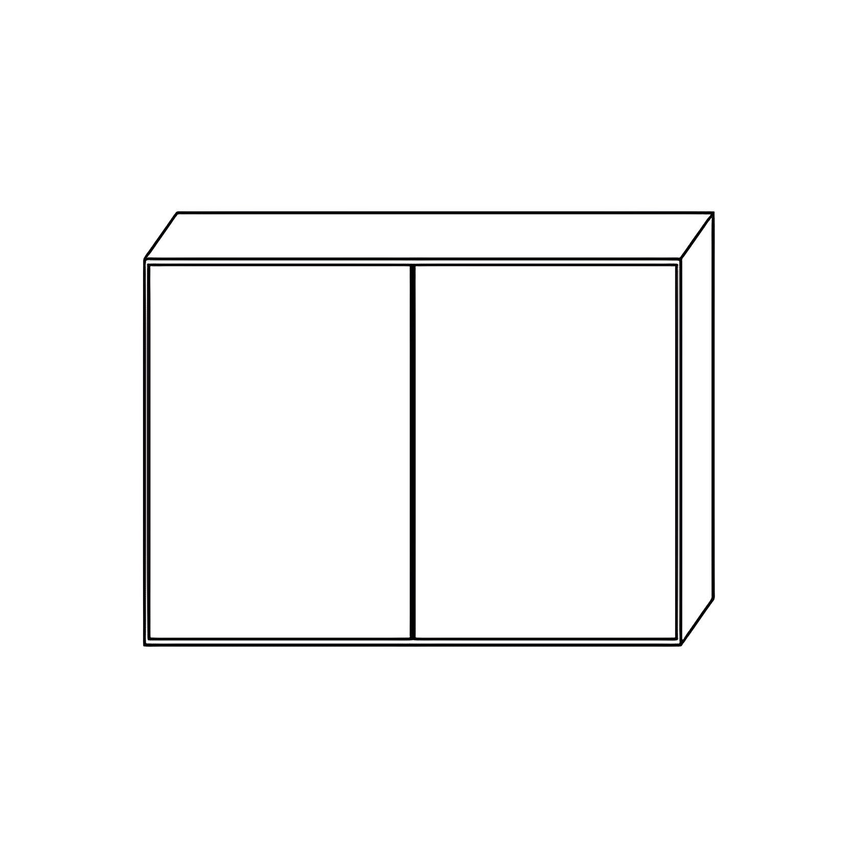 Matte Grey Wall Cabinet