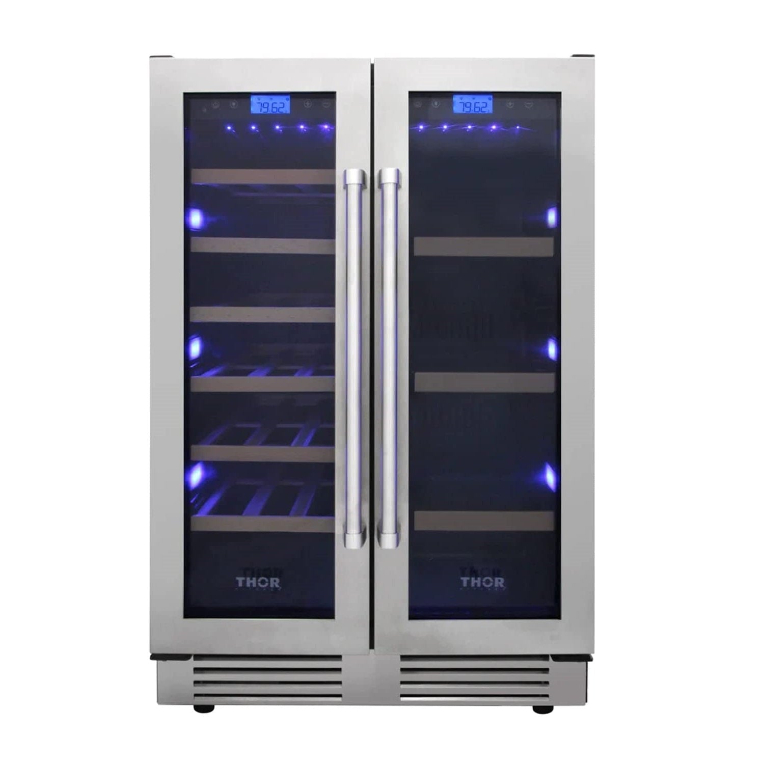 24" Under Counter French Door Wine and Beverage Center TBC2401DI - RenoShop