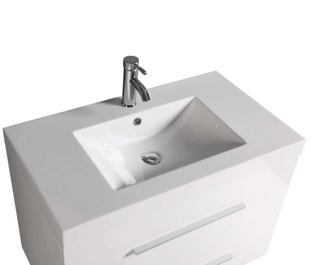 Crown TM8119S Wall Mount Bathroom Vanity Set 32 Inch with Mirror - RenoShop