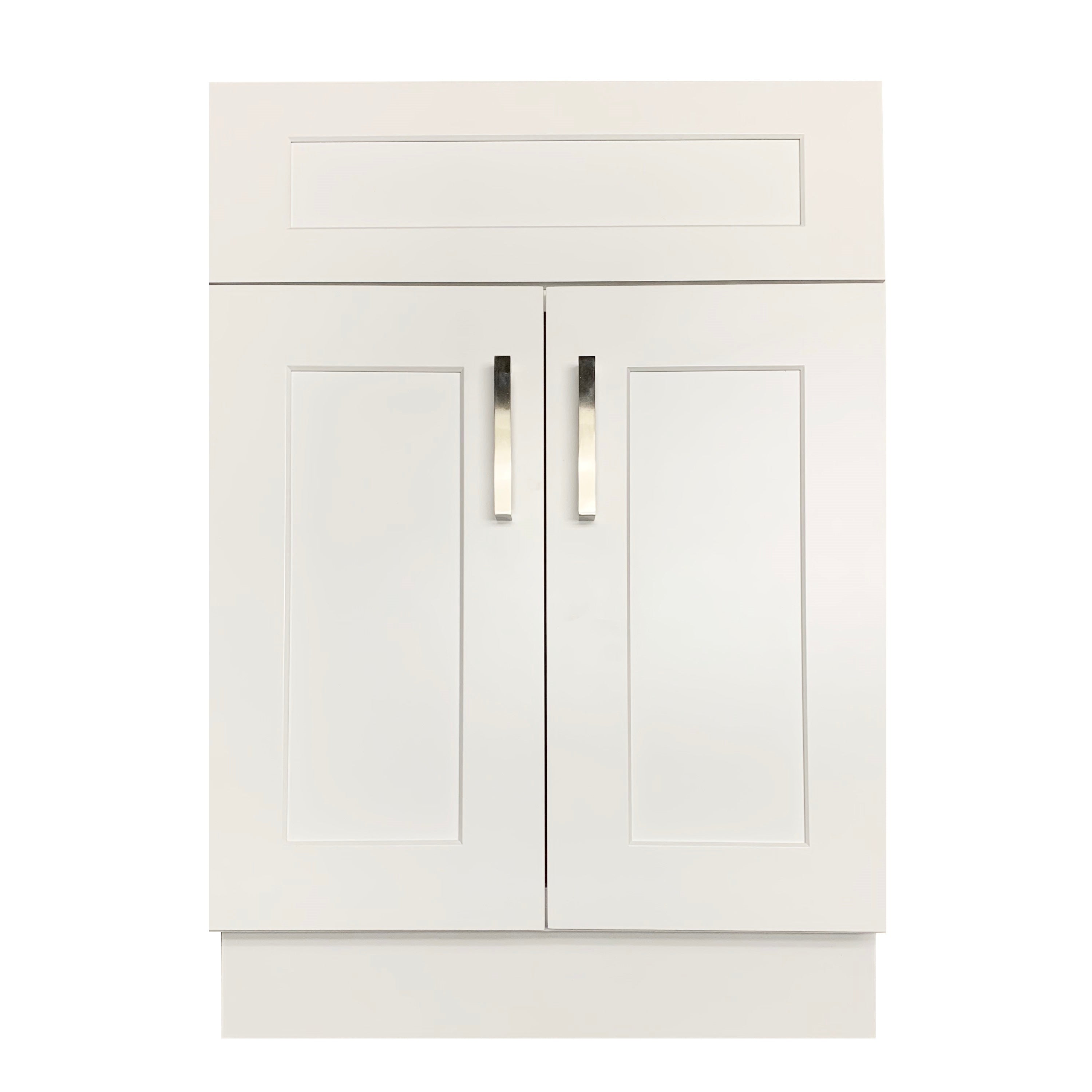 Crown VSB24 24 inch Solid Wood Bathroom Vanity with Quartz Top & Sink - RenoShop