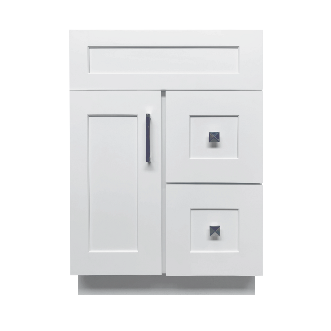 Crown VSD24R 24" Solid Wood Bathroom Vanity with Quartz Top & Sink - RenoShop