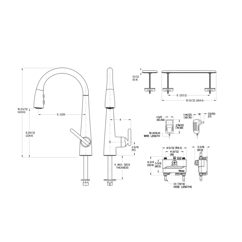 Pfister Lita GT529-ELS Pull-Down Stainless Steel Kitchen Faucet - RenoShop