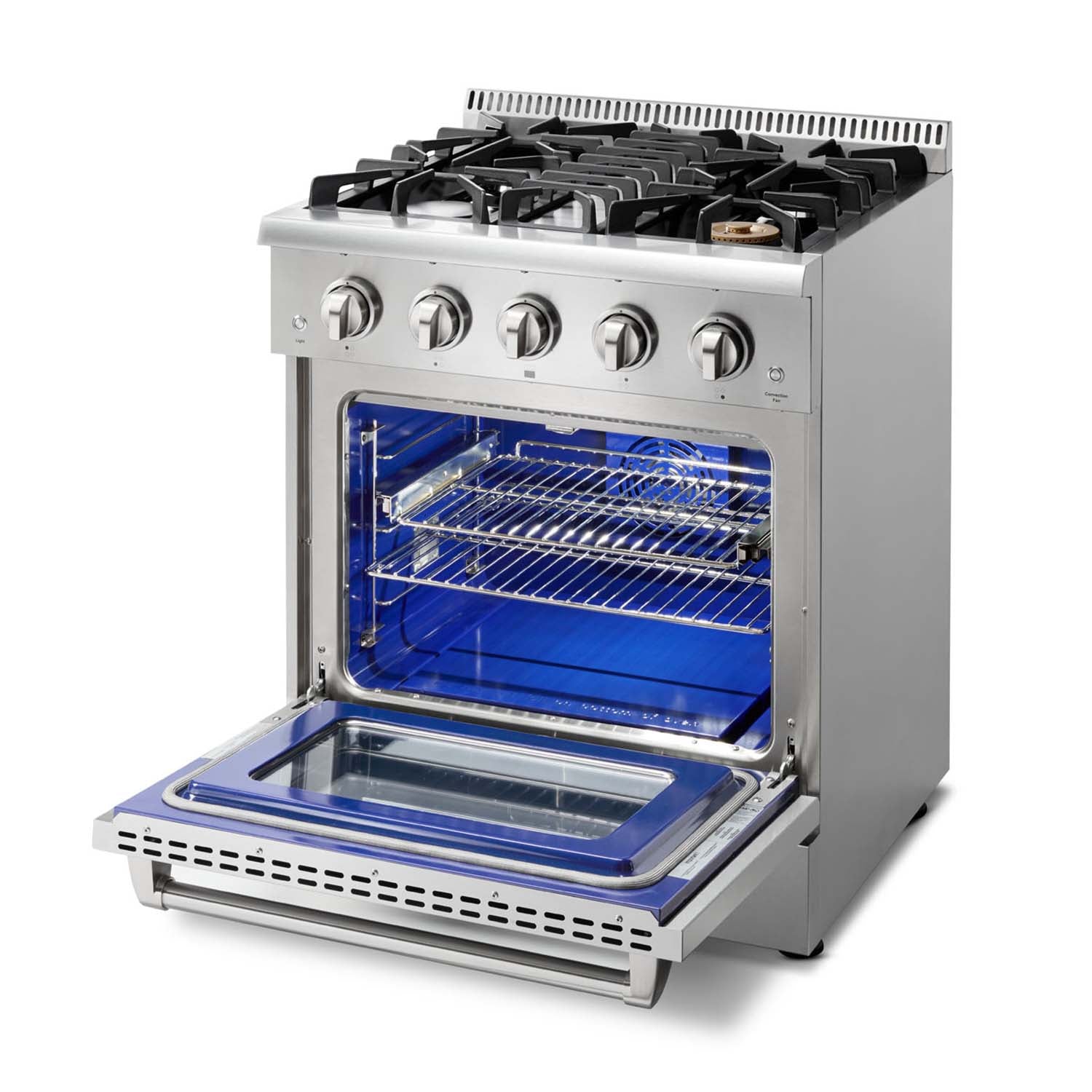 30" Stainless Steel Professional Gas Range HRG3080U - RenoShop