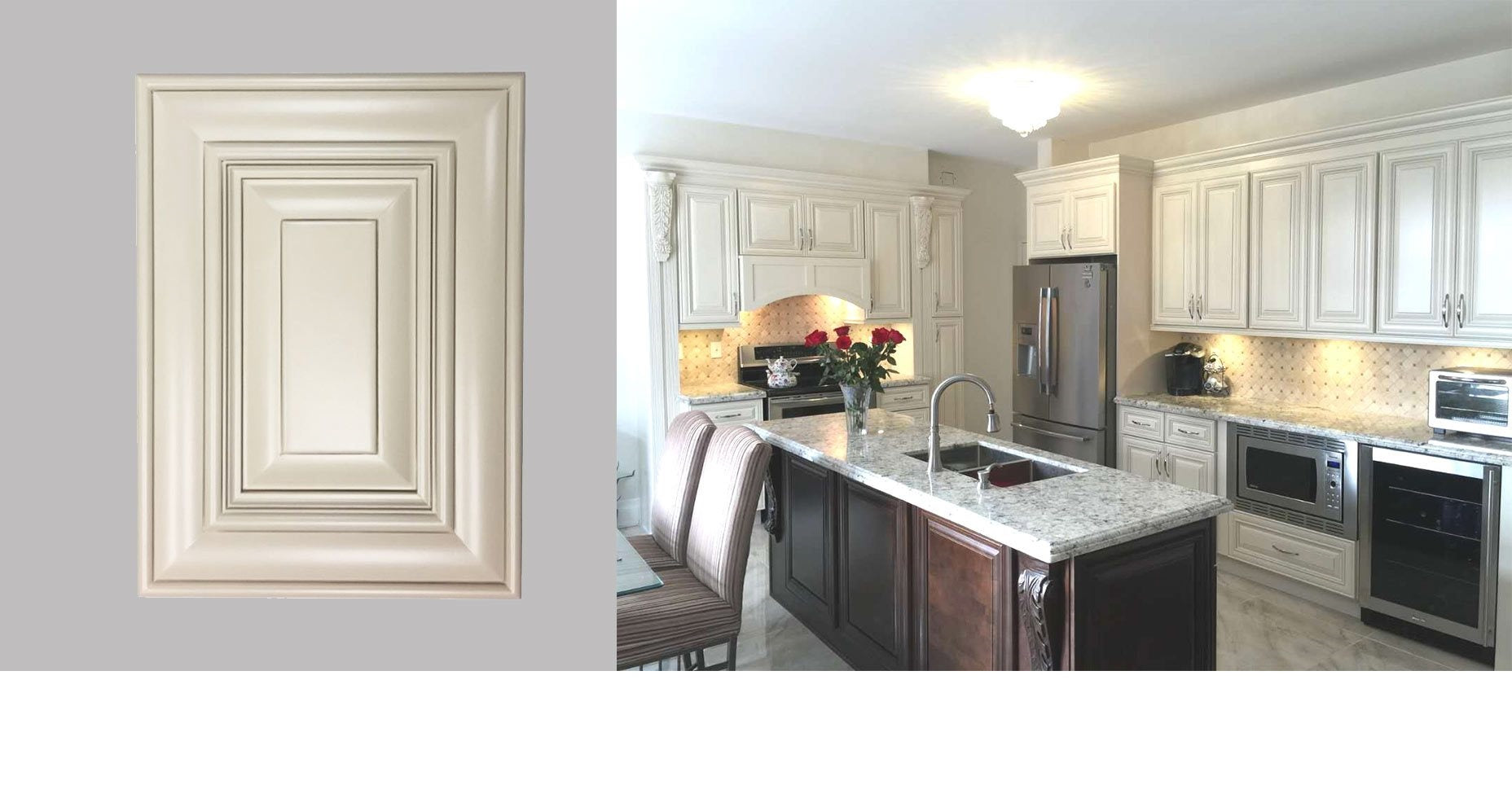 Solid wood - Ivory White Classic