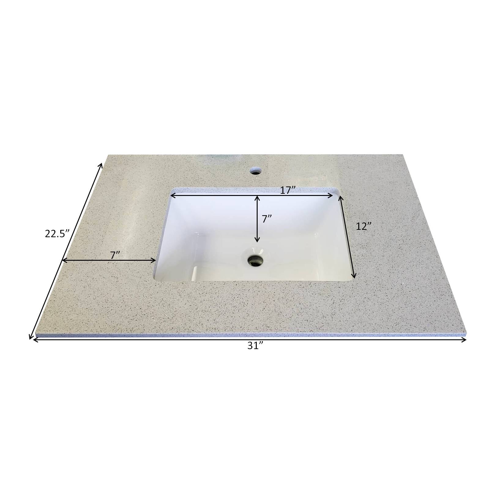Single Sink Vanity Tops