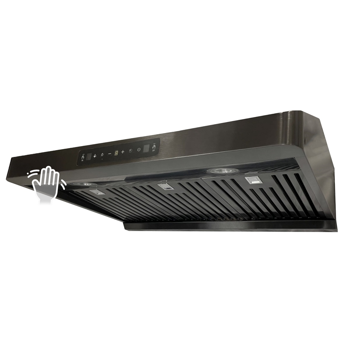 30" 800 CFM Black Stainless Steel Gesture Control Under Cabinet Range Hood PRO-BF15BS - RenoShop