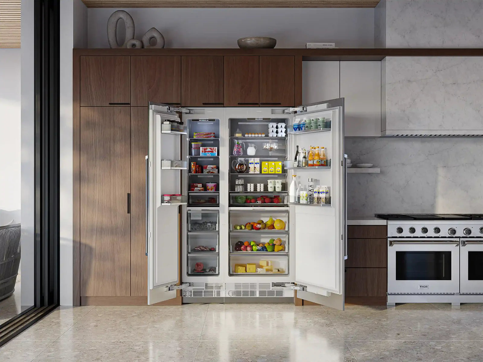 Thor Kitchen 30-Inch Built-In Refrigerator Column Panel Ready - XRF30CRF