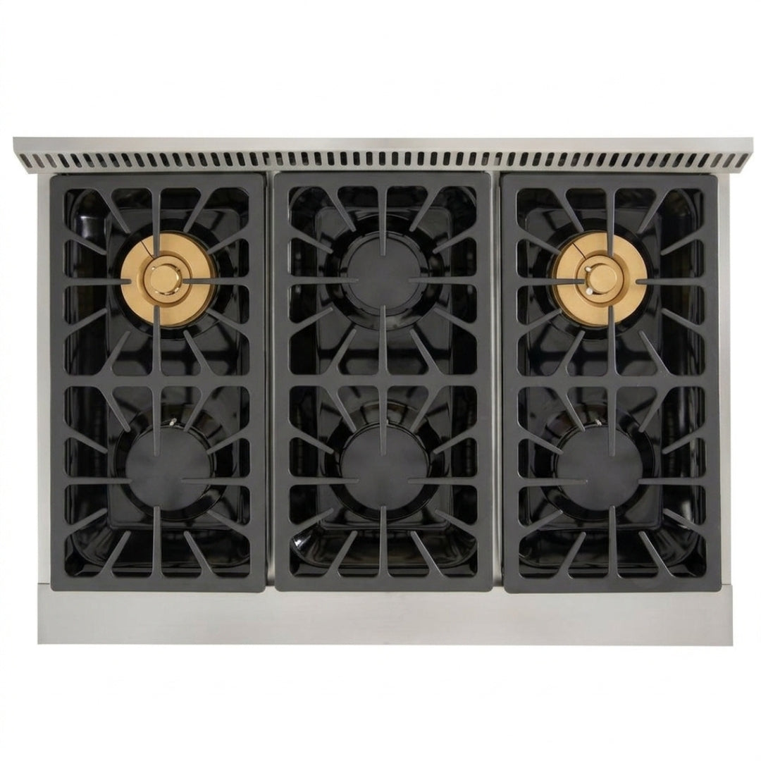 Crown Professional 36 Inch Stainless Steel Dual Fuel Gas Range ARD3601 (Local Pick-up) -  Gas Range - Crown Professional