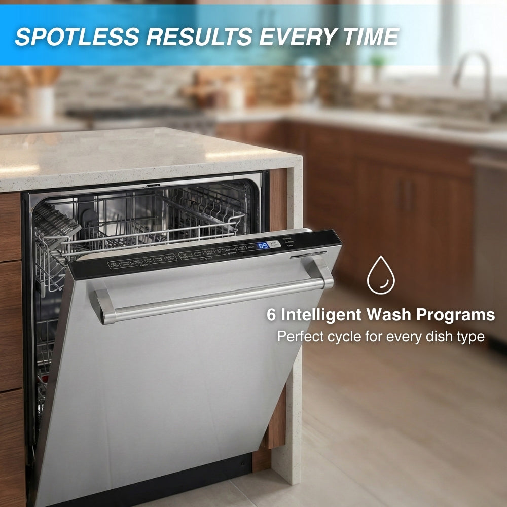 CROWN 24-Inch Built-In Dishwasher, 49 dBA, in Stainless Steel ADW2401SS (Local Pick-up) -  Dishwasher - Crown